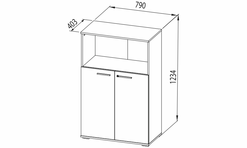 Skříň - OPTIMAL 10 rozměry